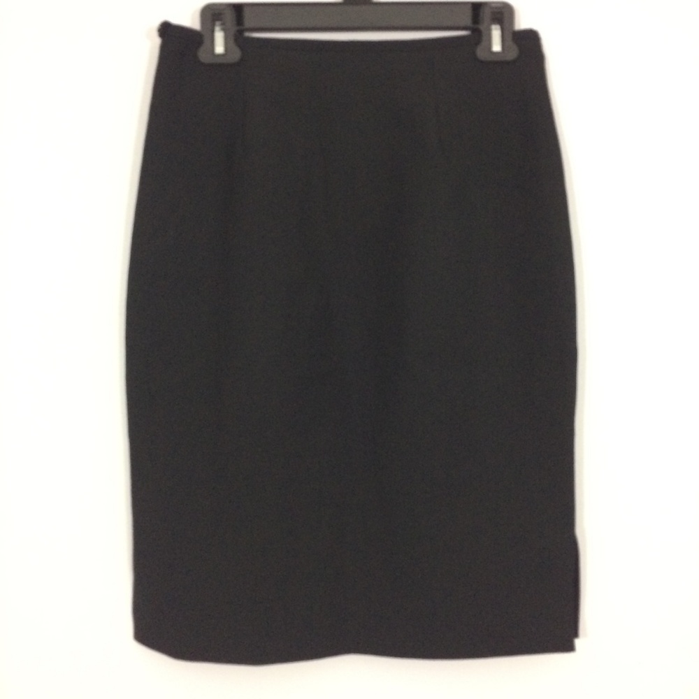 Express Womens 7/8 Black 100% Polyester Midi Skirt - Picture 3 of 6